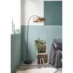 Nino Leuchten PANAMA Stehleuchte Schwarz, 1-flammig