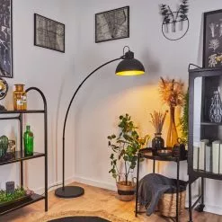 Hofstein Parola Stehleuchte Schwarz, 1-flammig