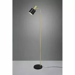 Reality Adam Stehleuchte Schwarz, Gold, 1-flammig -Leseleuchten Speichern reality adam stehleuchte r41041080 2
