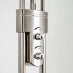 Hofstein Rom Deckenfluter LED Nickel-Matt, 2-flammig -Leseleuchten Speichern rom deckenfluter 8500 19