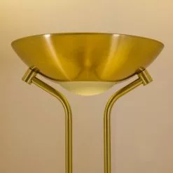 Hofstein Rom Deckenfluter LED Messing, 2-flammig -Leseleuchten Speichern rom deckenfluter 8501 14