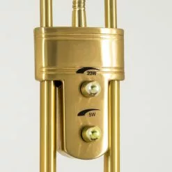 Hofstein Rom Deckenfluter LED Messing, 2-flammig -Leseleuchten Speichern rom deckenfluter 8501 18