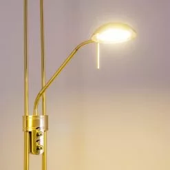 Hofstein Rom Deckenfluter LED Messing, 2-flammig -Leseleuchten Speichern rom deckenfluter 8501 7