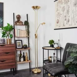 Hofstein Rom Stehleuchte Messing, 2-flammig -Leseleuchten Speichern rom stehleuchte h3552490 11