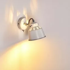 Hofstein Safari Wandleuchte Wei&szlig;, 1-flammig -Leseleuchten Speichern safari wandleuchte h3012826 do4 17