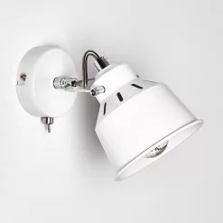 Hofstein Safari Wandleuchte Wei&szlig;, 1-flammig -Leseleuchten Speichern safari wandleuchte h3012826 do4 26