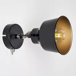 Hofstein Safari Wandleuchte Schwarz, 1-flammig -Leseleuchten Speichern safari wandleuchte h3012864 do4 13