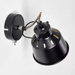 Hofstein Safari Wandleuchte Schwarz, 1-flammig -Leseleuchten Speichern safari wandleuchte h3012864 do4 15