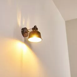 Hofstein Safari Wandleuchte Schwarz, 1-flammig -Leseleuchten Speichern safari wandleuchte h3012864 do4 2