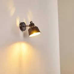 Hofstein Safari Wandleuchte Schwarz, 1-flammig -Leseleuchten Speichern safari wandleuchte h3012864 do4 20