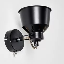 Hofstein Safari Wandleuchte Schwarz, 1-flammig -Leseleuchten Speichern safari wandleuchte h3012864 do4 22