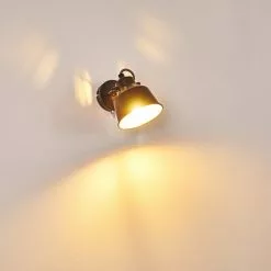 Hofstein Safari Wandleuchte Schwarz, 1-flammig -Leseleuchten Speichern safari wandleuchte h3012864 do4 24