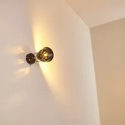 Hofstein Safari Wandleuchte Schwarz, 1-flammig -Leseleuchten Speichern safari wandleuchte h3012864 do4 7