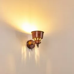 Hofstein Safari Wandleuchte Rostfarben, 1-flammig -Leseleuchten Speichern safari wandleuchte h3012918 do4 16