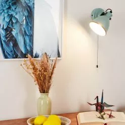 Hofstein Selki Wandleuchte Blau, Schwarz, 1-flammig -Leseleuchten Speichern selki wandleuchte h3018903 10