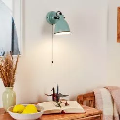 Hofstein Selki Wandleuchte Blau, Schwarz, 1-flammig -Leseleuchten Speichern selki wandleuchte h3018903 6