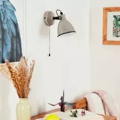 Hofstein Selki Wandleuchte Schwarz, Grau, 1-flammig -Leseleuchten Speichern selki wandleuchte h3018934 11