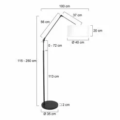 Steinhauer Prestige Chic Stehleuchte Schwarz, 1-flammig -Leseleuchten Speichern steinhauer prestige chic stehleuchte 8112zw 4