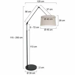 Steinhauer Prestige Chic Stehleuchte Schwarz, 1-flammig -Leseleuchten Speichern steinhauer prestige chic stehleuchte 8185zw 4