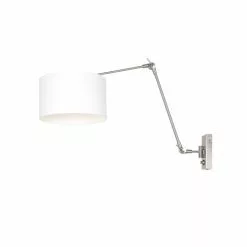 Steinhauer Prestige Chic Wandleuchte Stahl geb&uuml;rstet, 1-flammig