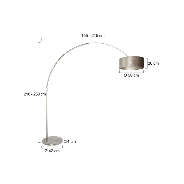 Steinhauer Sparkled Light Stehleuchte Stahl gebürstet, 1-flammig 5 Steinhauer Sparkled Light Stehleuchte Stahl gebürstet, 1-flammig – Bild 5