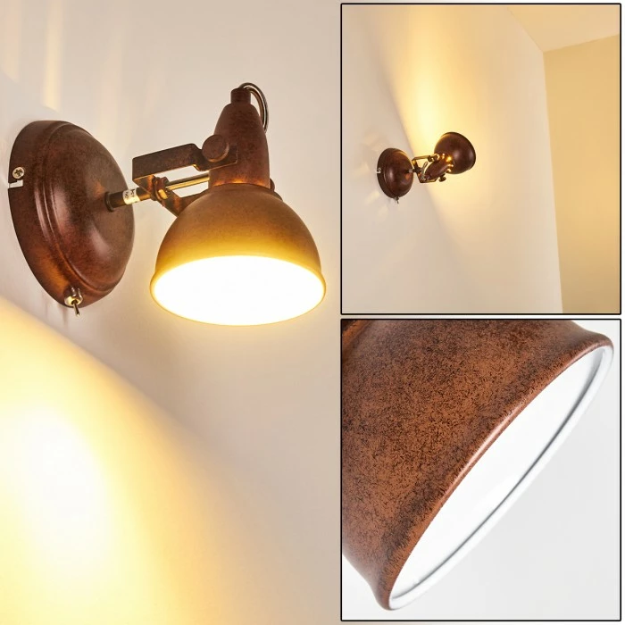 Hofstein Tina Wandleuchte Rostfarben, 1-flammig 1 Hofstein Tina Wandleuchte Rostfarben, 1-flammig