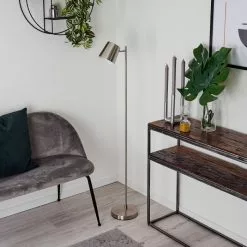 Hofstein Tontolos Stehleuchte LED Nickel-Matt, 1-flammig -Leseleuchten Speichern tontolos stehleuchte h3385388 9