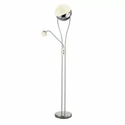 Trio Leuchten CHRIS Stehleuchte LED Chrom, 1-flammig