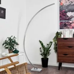 Hofstein Uttorp Stehleuchte LED Silber, 1-flammig -Leseleuchten Speichern uttorp stehleuchte h3390511 9