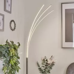 Hofstein Uttorp Stehleuchte LED Nickel-Matt, 3-flammig -Leseleuchten Speichern uttorp stehleuchte h3552407 6