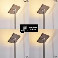 Hofstein Veteli Deckenfluter LED Edelstahl, 2-flammig 36 Hofstein Veteli Deckenfluter LED Edelstahl, 2-flammig -Leseleuchten Speichern veteli deckenfluter h3274576 3