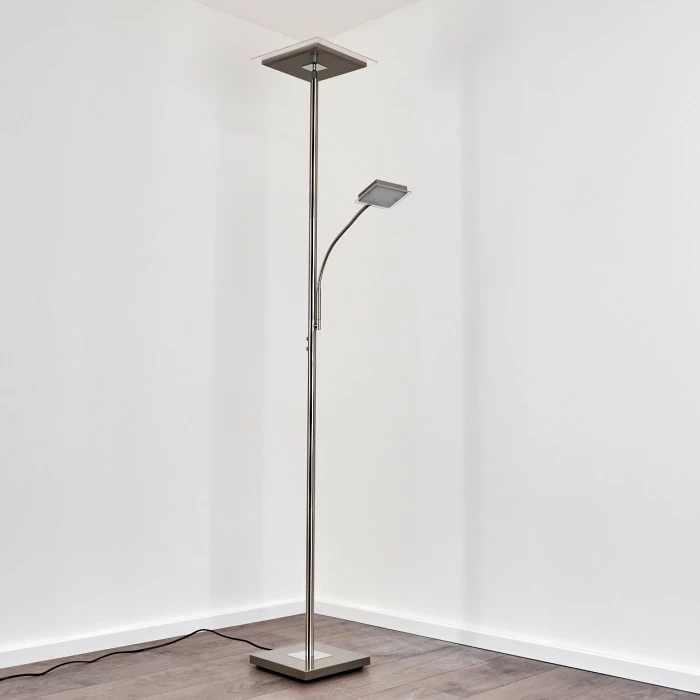 Hofstein Veteli Deckenfluter LED Edelstahl, 2-flammig 33 Hofstein Veteli Deckenfluter LED Edelstahl, 2-flammig – Bild 33