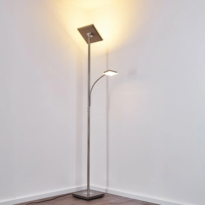 Hofstein Veteli Deckenfluter LED Edelstahl, 2-flammig 9 Hofstein Veteli Deckenfluter LED Edelstahl, 2-flammig – Bild 9