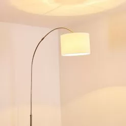 Hofstein Wiby Bogenleuchte Nickel-Matt, 1-flammig -Leseleuchten Speichern wiby bogenleuchte h3259986 do1 18