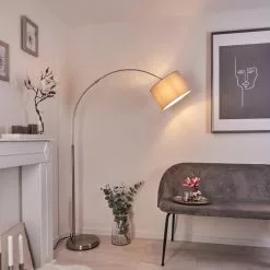 Hofstein Wiby Stehleuchte Nickel-Matt, 1-flammig -Leseleuchten Speichern wiby stehleuchte h3536476 9