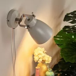 Hofstein Witaba Wandleuchte Nickel-Matt, Wei&szlig;, 1-flammig -Leseleuchten Speichern witaba wandleuchte h3414231 8