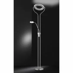 Wofi Leuchten Wofi REMY Standleuchte LED Nickel-Matt, 2-flammig