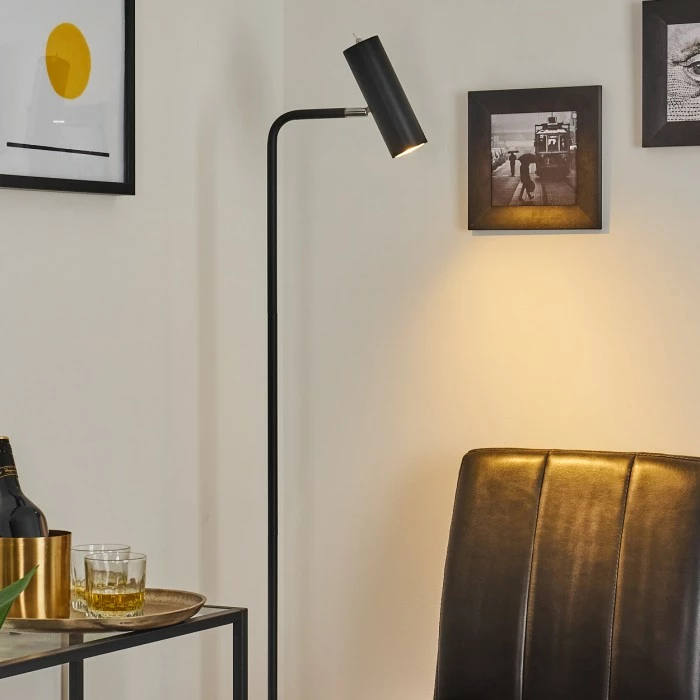 Hofstein Zuoz Stehleuchte Chrom, Schwarz, 1-flammig 11 Hofstein Zuoz Stehleuchte Chrom, Schwarz, 1-flammig – Bild 11