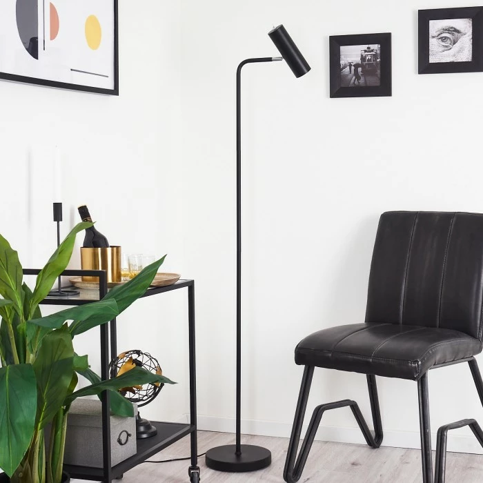 Hofstein Zuoz Stehleuchte Chrom, Schwarz, 1-flammig 10 Hofstein Zuoz Stehleuchte Chrom, Schwarz, 1-flammig – Bild 10